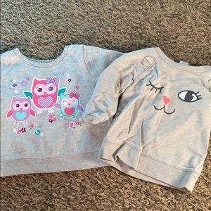 Bundle of 2 18 month girls sweatshirts